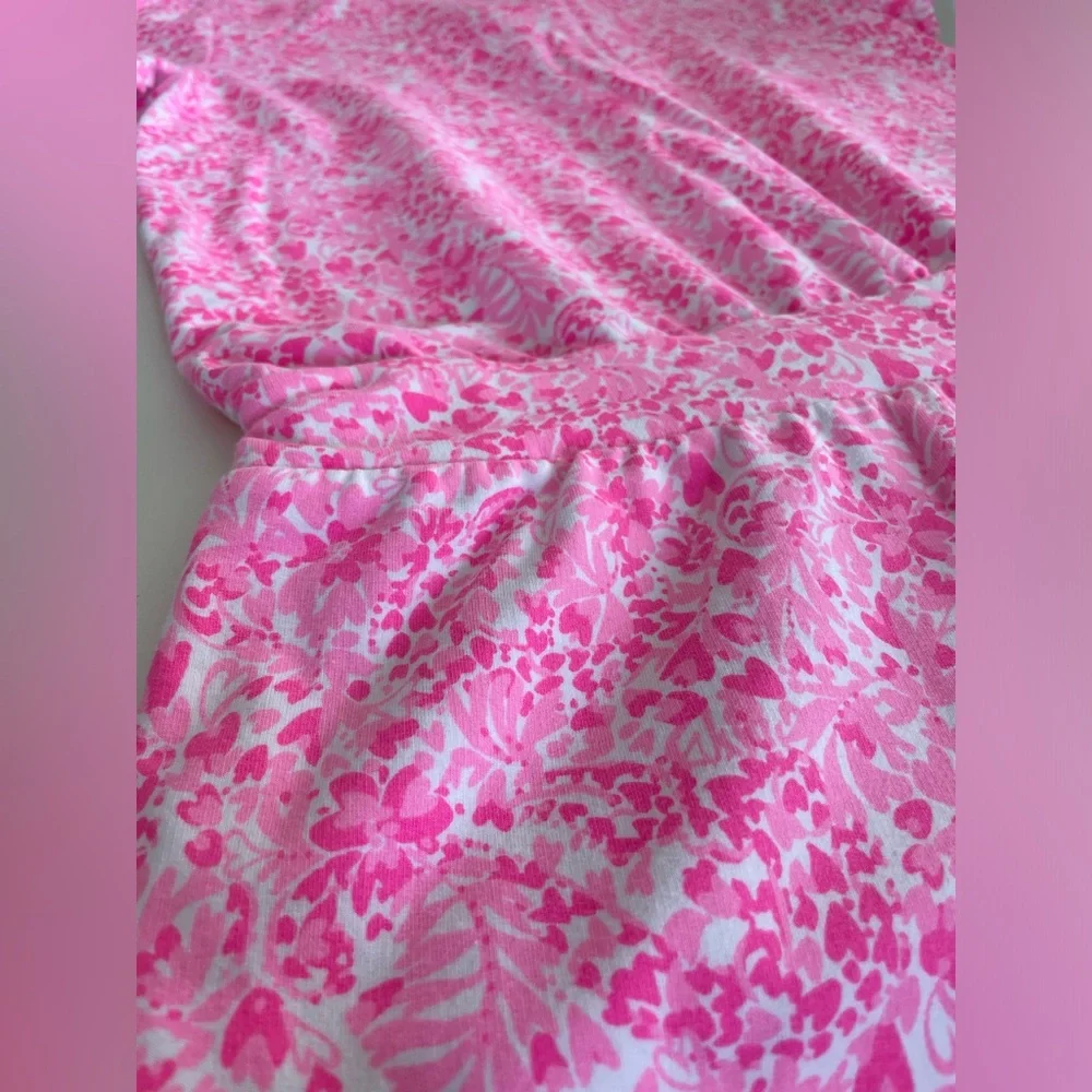 Lilly Pulitzer Short Sleeve Hot Pink Button Up Jorgie Shorts Romper Women’s Sm - Picture 12 of 13